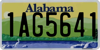 AL license plate 1AG5641