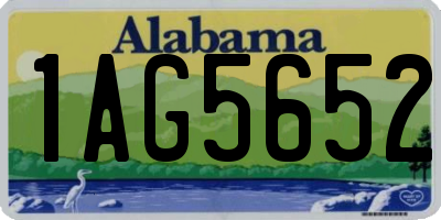 AL license plate 1AG5652