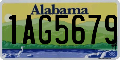 AL license plate 1AG5679
