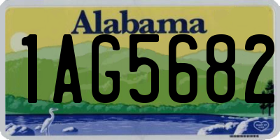 AL license plate 1AG5682