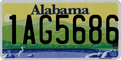 AL license plate 1AG5686
