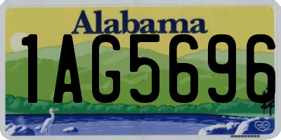 AL license plate 1AG5696