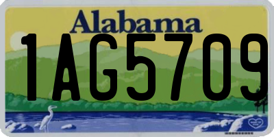 AL license plate 1AG5709