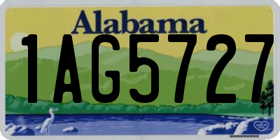 AL license plate 1AG5727