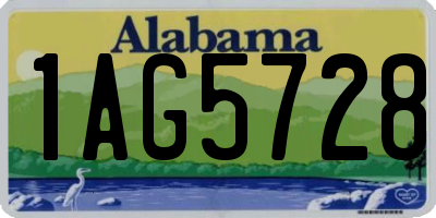 AL license plate 1AG5728