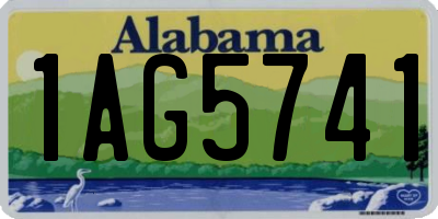 AL license plate 1AG5741