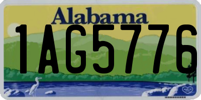 AL license plate 1AG5776