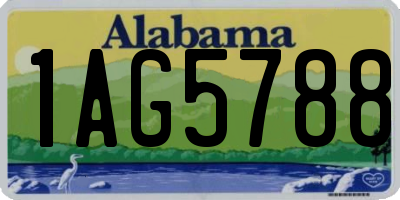 AL license plate 1AG5788