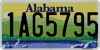 AL license plate 1AG5795