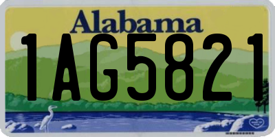 AL license plate 1AG5821