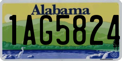 AL license plate 1AG5824