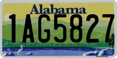 AL license plate 1AG5827