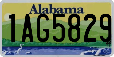 AL license plate 1AG5829