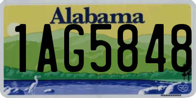 AL license plate 1AG5848