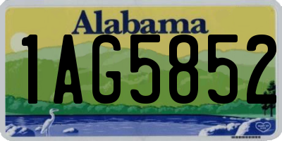 AL license plate 1AG5852