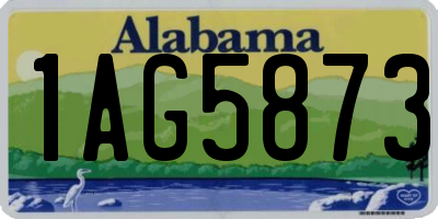 AL license plate 1AG5873