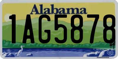 AL license plate 1AG5878