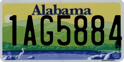 AL license plate 1AG5884