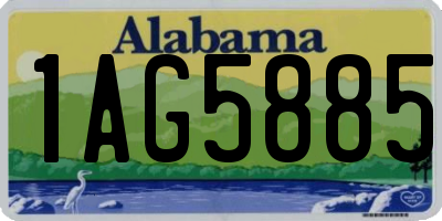 AL license plate 1AG5885