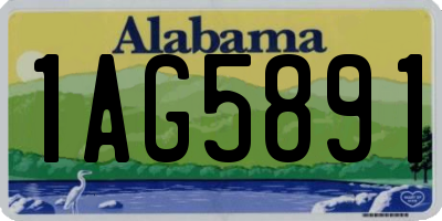 AL license plate 1AG5891