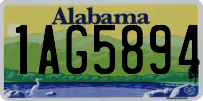 AL license plate 1AG5894