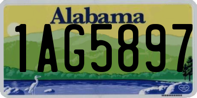 AL license plate 1AG5897