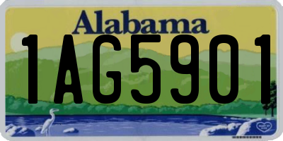 AL license plate 1AG5901