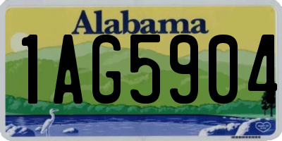 AL license plate 1AG5904