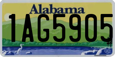 AL license plate 1AG5905