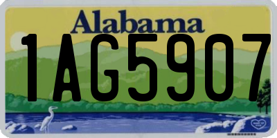 AL license plate 1AG5907