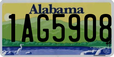 AL license plate 1AG5908