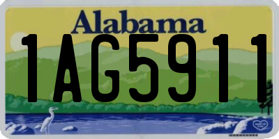 AL license plate 1AG5911