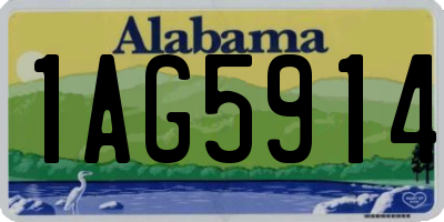 AL license plate 1AG5914