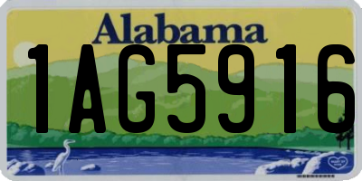 AL license plate 1AG5916
