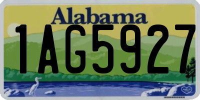 AL license plate 1AG5927