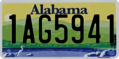 AL license plate 1AG5941
