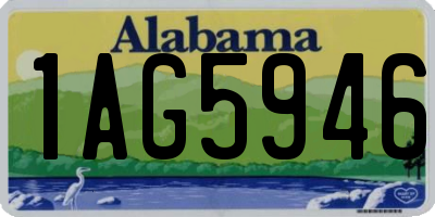 AL license plate 1AG5946