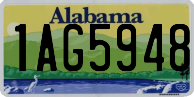 AL license plate 1AG5948