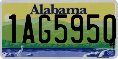 AL license plate 1AG5950