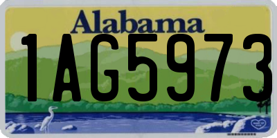 AL license plate 1AG5973