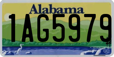 AL license plate 1AG5979