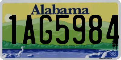 AL license plate 1AG5984