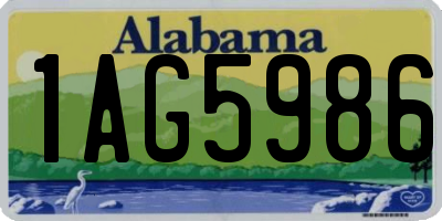 AL license plate 1AG5986