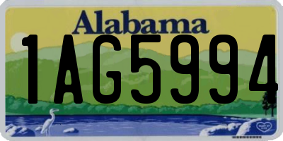 AL license plate 1AG5994