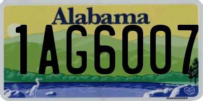 AL license plate 1AG6007