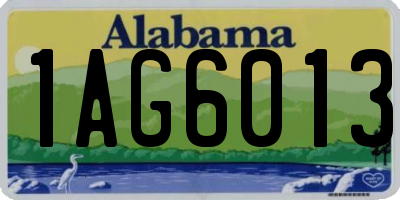 AL license plate 1AG6013