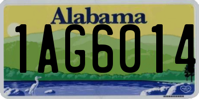 AL license plate 1AG6014