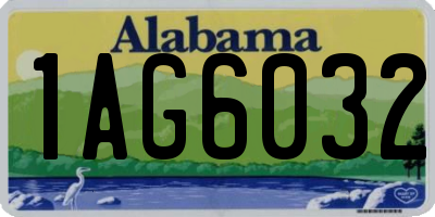 AL license plate 1AG6032