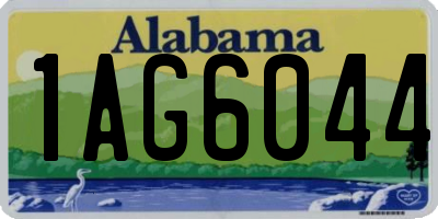 AL license plate 1AG6044