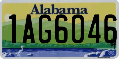 AL license plate 1AG6046